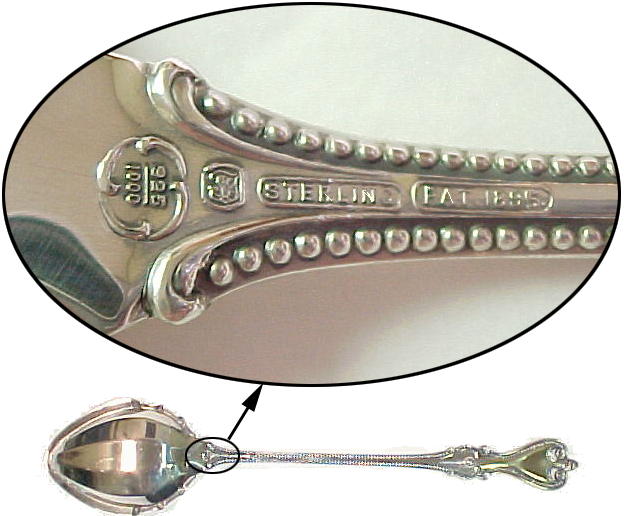 Sterling Silverware Details stamp