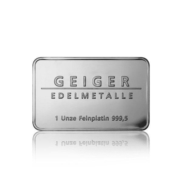 Geiger Edelmetalle Platinum Bars
