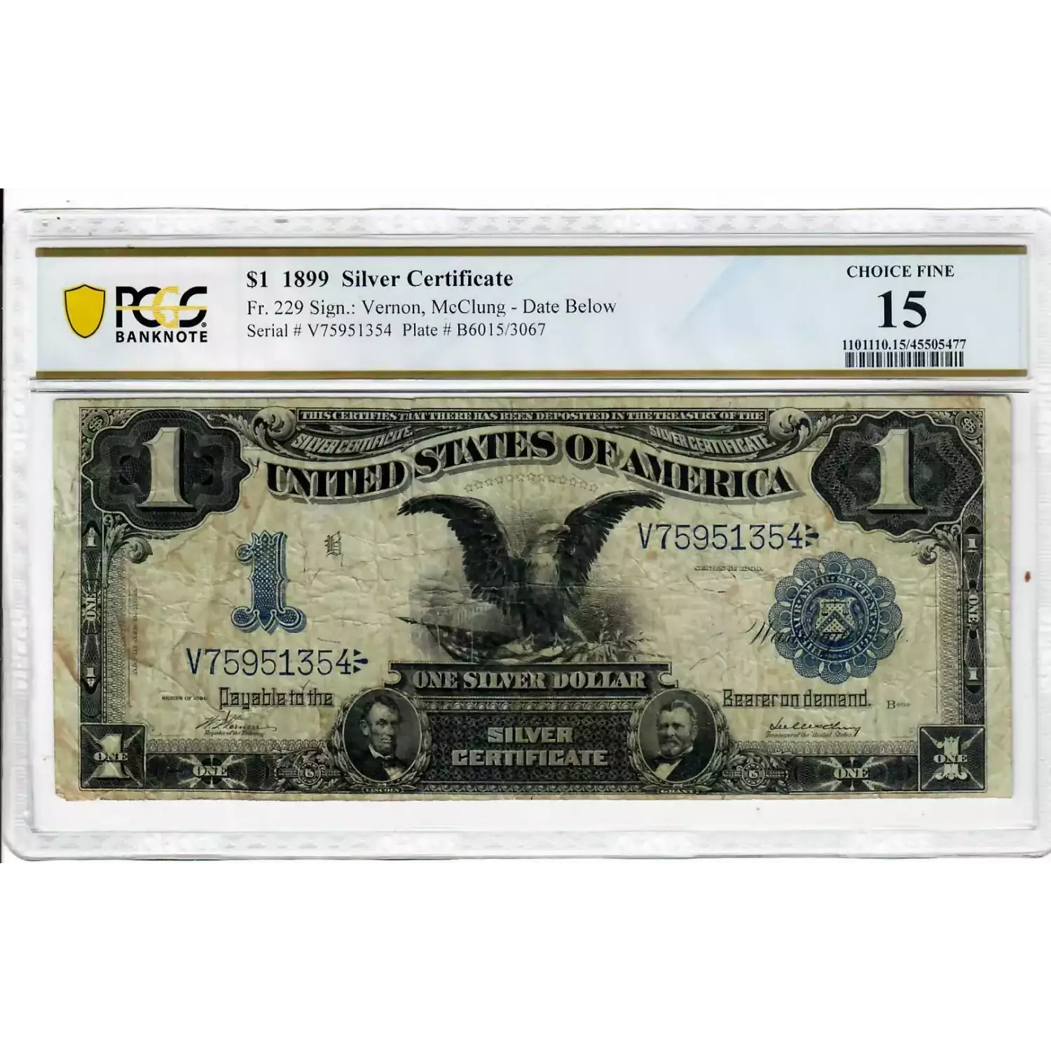 $1 1899 Blue Silver Certificates 229