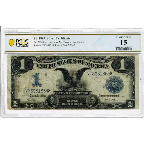 $1 1899 Blue Silver Certificates 229