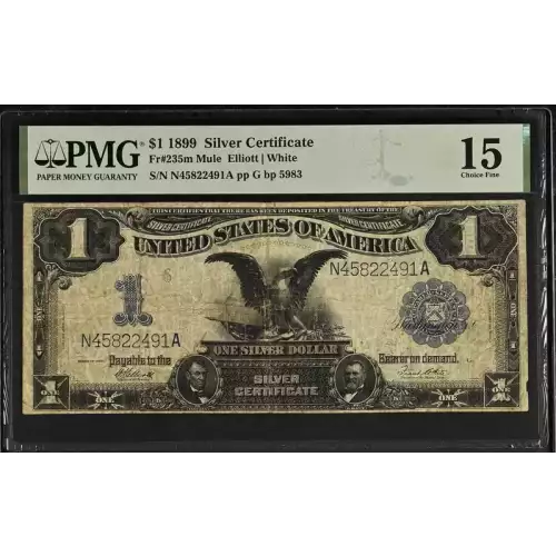 $1 1899 Blue Silver Certificates 235m