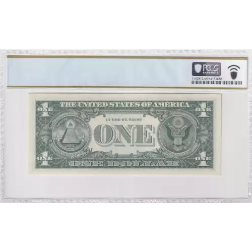 $1 1963-A. Green seal. Small Size $1 Federal Reserve Notes 1901-J (2)