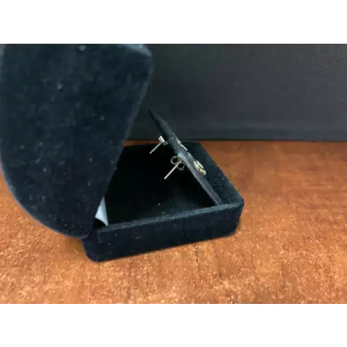 10K Gold Earrings Harley Davidson 1/4CTW 1.7g