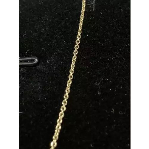 10K Gold Necklace Oval Link 0.8g
