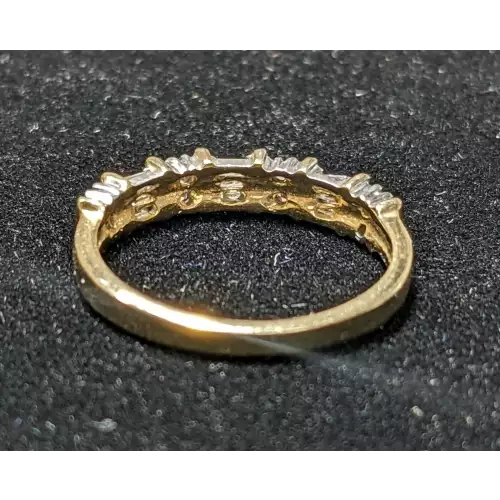 10K Ring YG & Diamonds .50 CTW 2.2g size 7 (2)
