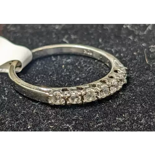 10K WG .25 CTW Diamond Ring  I1 I1.8g Size 7.25 (3)