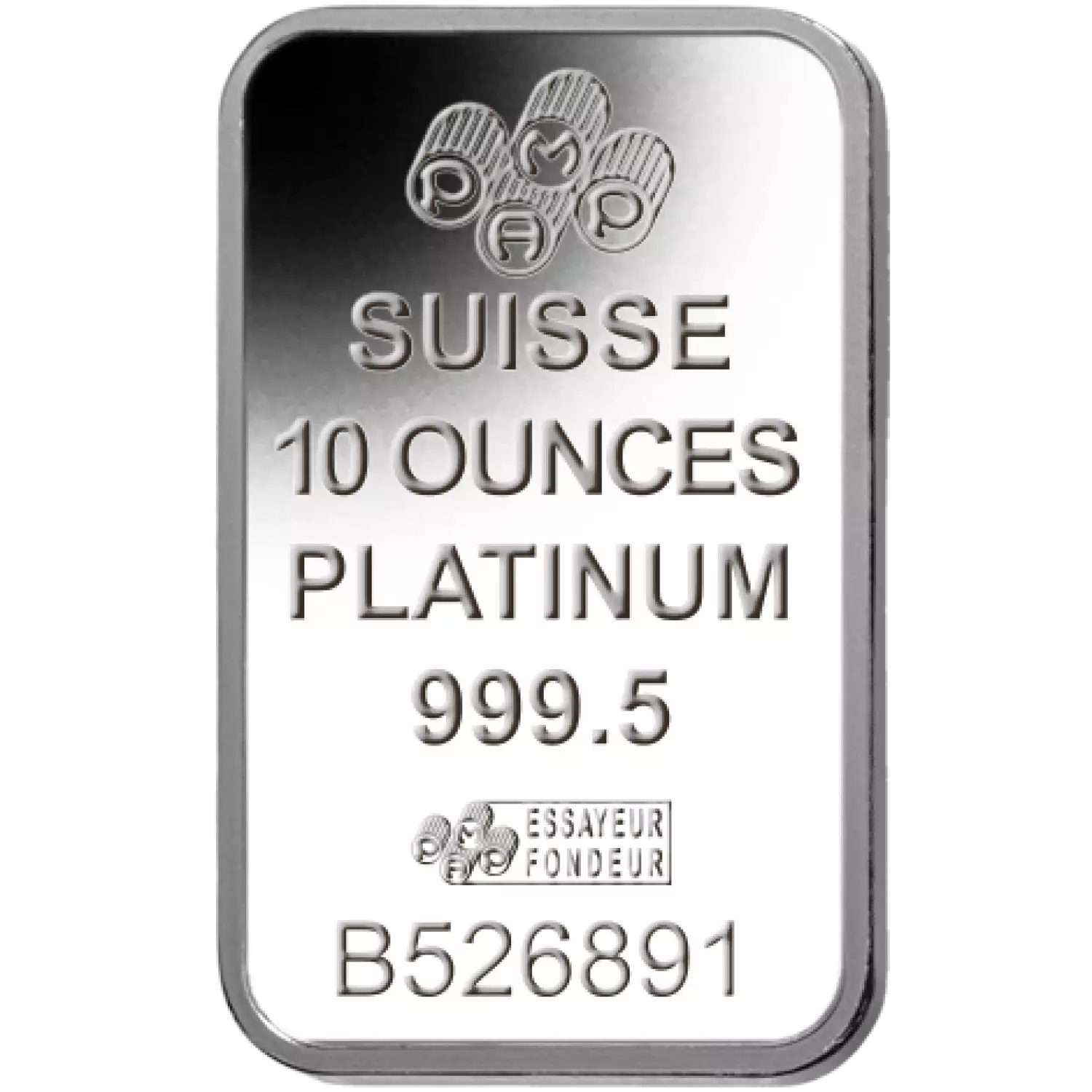 10oz PAMP Platinum Bar - Fortuna