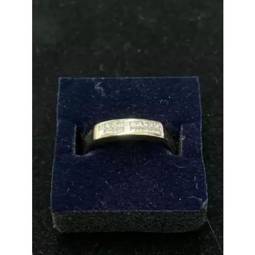 14k .50 Carat Baguette Diamond Ring Size 10 3.0g