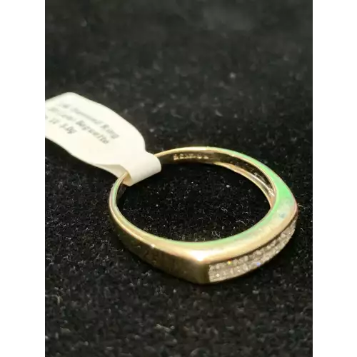 14k .50 Carat Baguette Diamond Ring Size 10 3.0g (5)