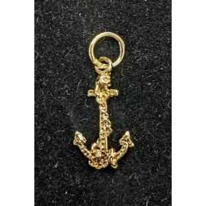 14K Anchor Pendant 3/4