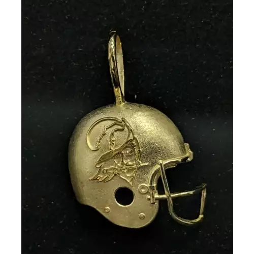 14k Gold Tampa Bay Buccaneers Helmet Pendant 1