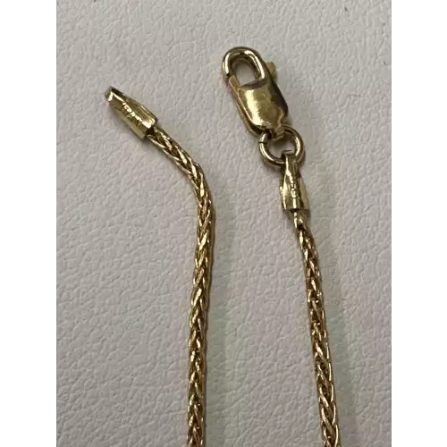 14K Gold Wheat Link 20