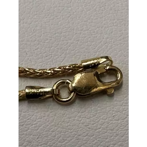 14K Gold Wheat Link 20