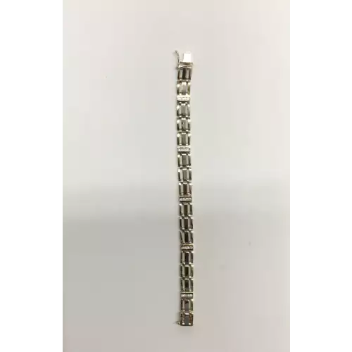 14K Two Tone Bracelet 10.6mm 8.25