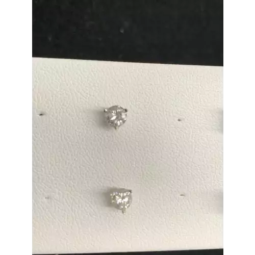 14K WG .30CTW Diamond Martini Settings Earrings  (2)
