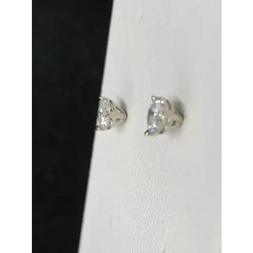 14K WG .30CTW Diamond Martini Settings Earrings  (3)