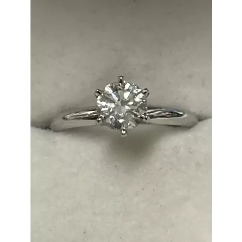 14K WG Engagement Ring, 1.125 Ct.