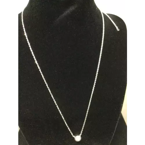14k White Gold Chain 20