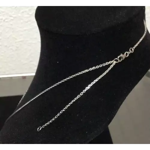 14k White Gold Chain 20