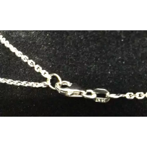 14k White Gold Chain 20
