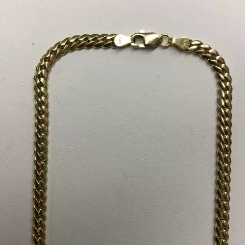 14K Yellow Gold Curb Link Necklace 24
