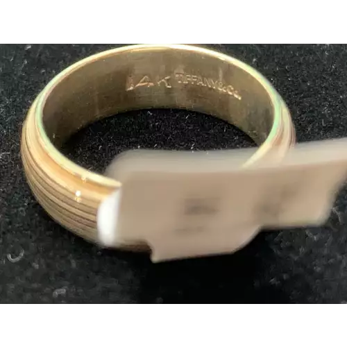 14k Yellow Gold Tiffany Ring 5.1.g Size 5.25 (4)