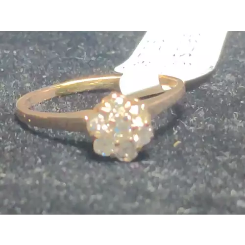 14K YG Diamond Ring  .35 CTW 1.6g size 7.25