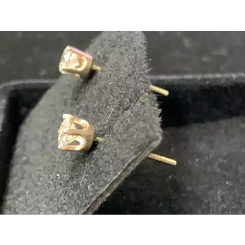 14K YG Earrings 1/3 CTW 0.8g (3)