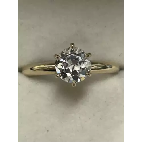 14k YG Engagement Ring , 1.3 Ct