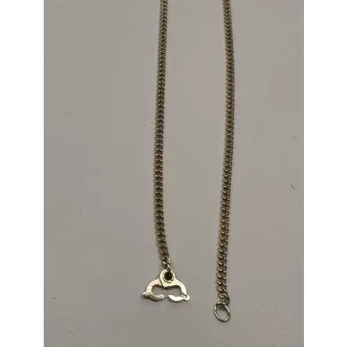 14K YG Necklace 2.0mm Link 24