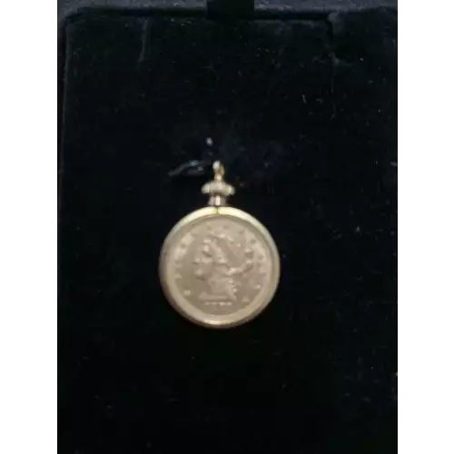 1878-P Gold Quarter Eagle Pendant 22K, 3.6g
