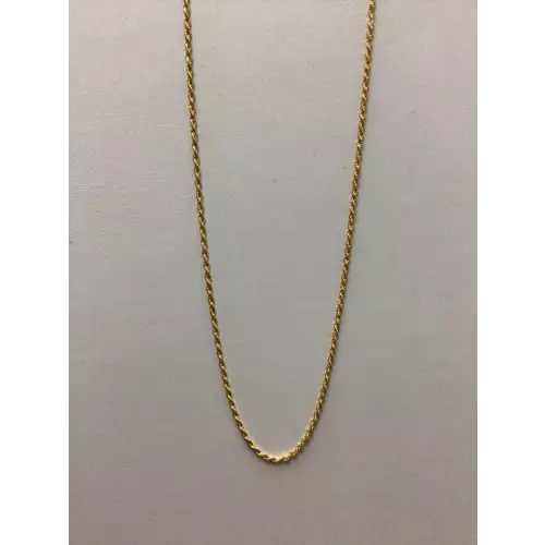 18K Yellow Gold Necklace 18