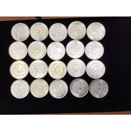 1921 Morgan Silver Dollar BU Roll (2)