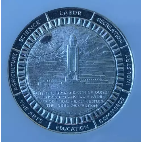 1967 NEBRASKA CENTENNIAL .999 SILVER & BRONZE MEDALS MEDAL BY MEDALLIC ARTS CO. (4)