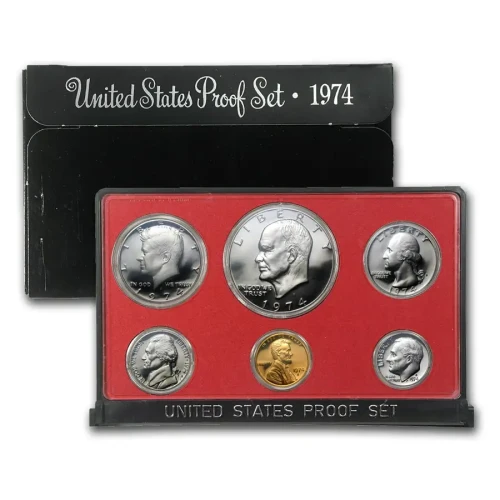 1974-S Proof Set 6 Coins ($1.91 FV)