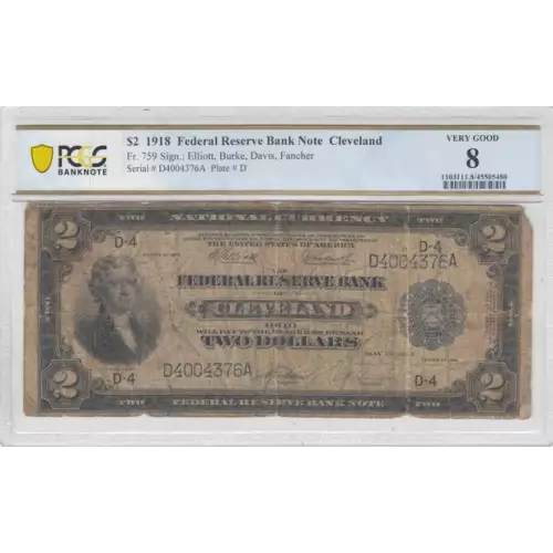 $2 1918  Federal Reserve Bank Notes 759
