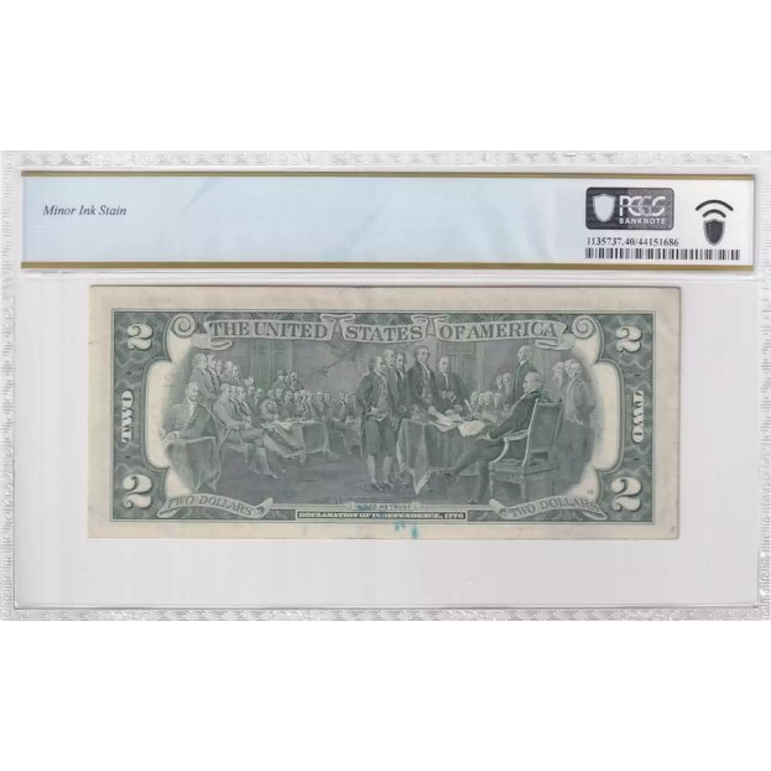 $2 1976 Green seal Small Size $2 Federal Reserve Notes 1935-B (2)