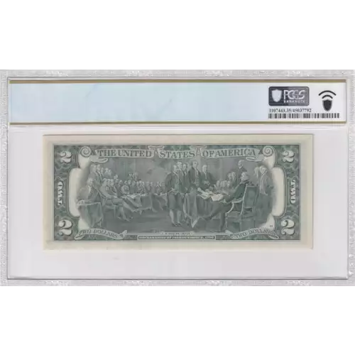 $2 1976 Green seal Small Size $2 Federal Reserve Notes 1935-F (2)