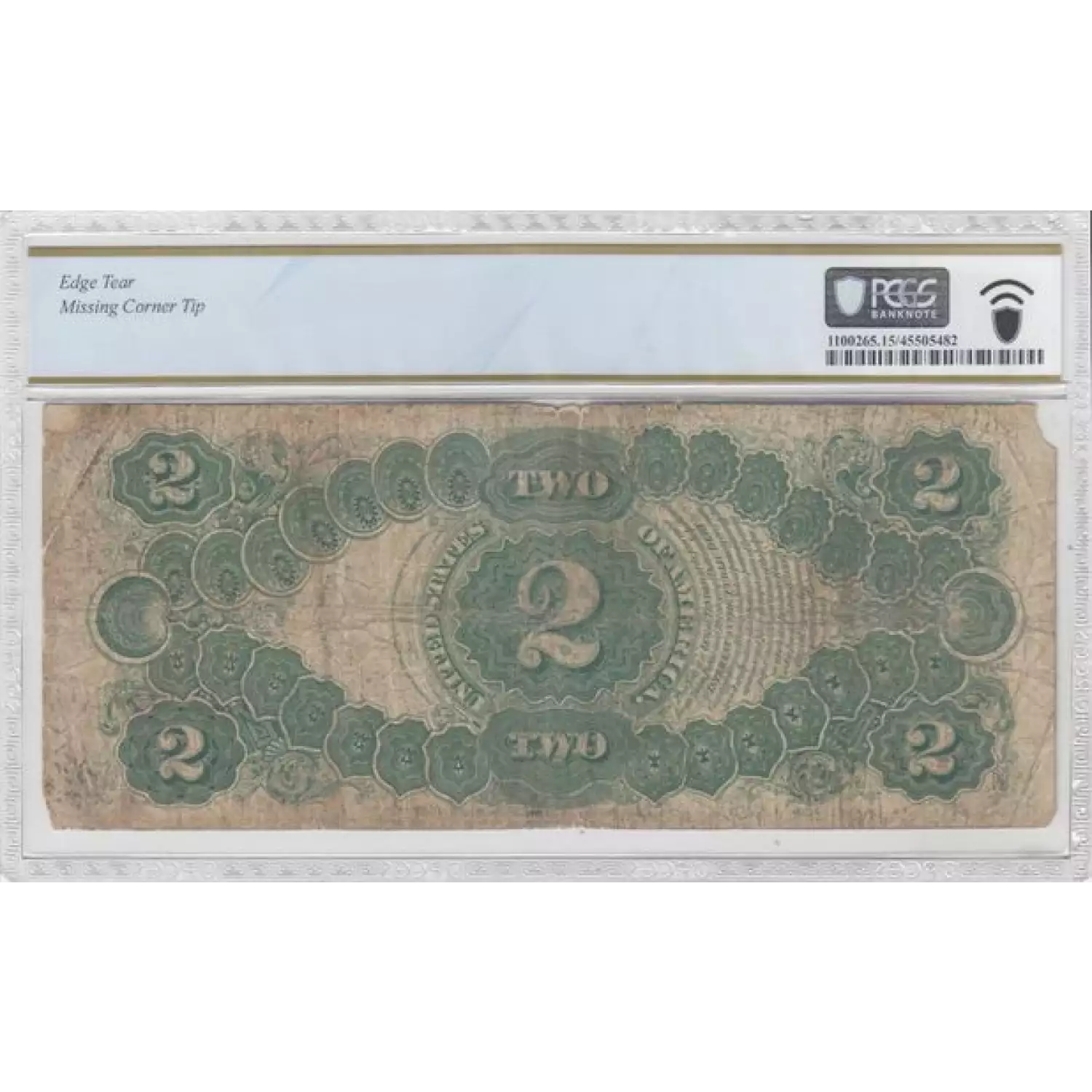 $2  Small Red, scalloped Legal Tender Issues 60 (2)