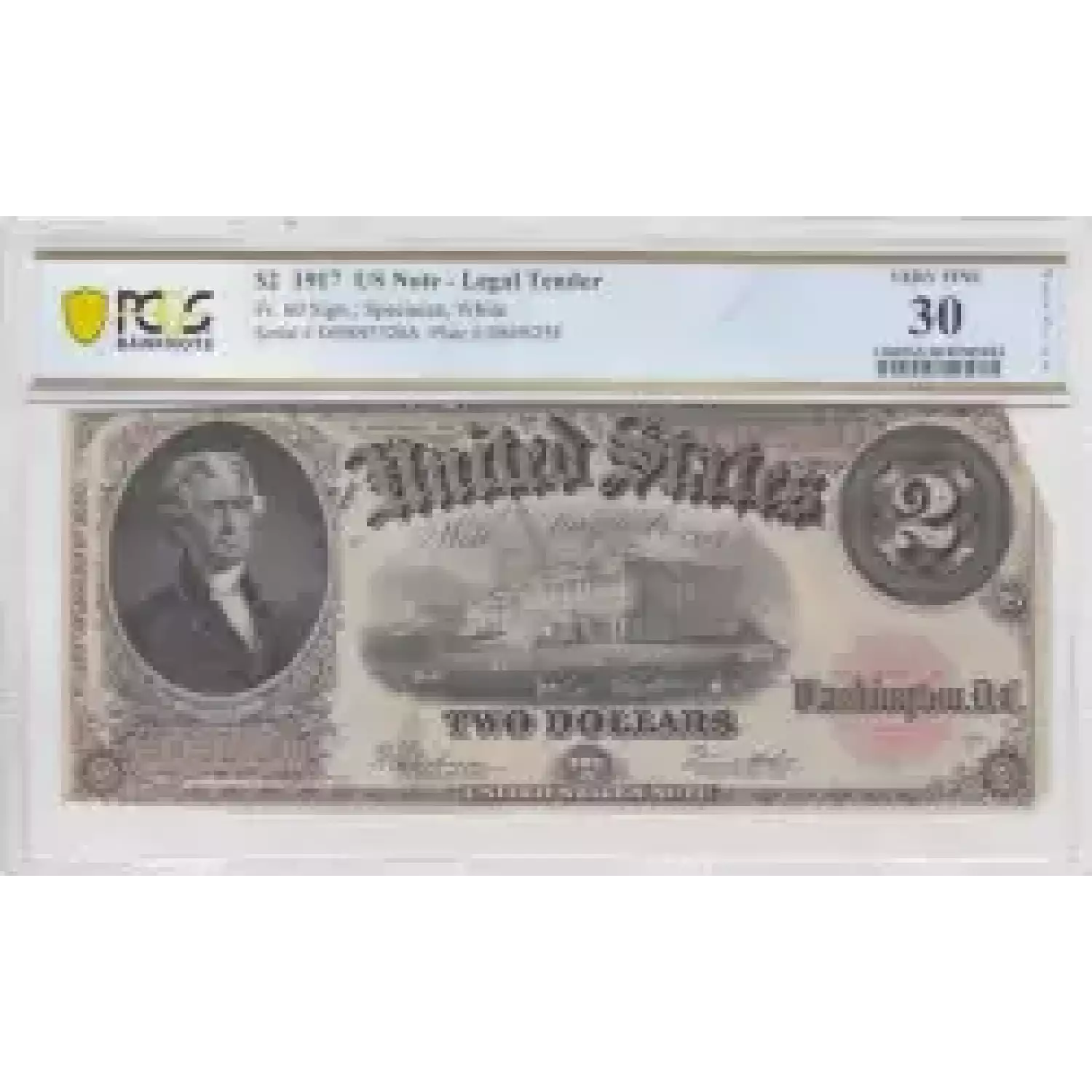 $2  Small Red, scalloped Legal Tender Issues 60 (3)