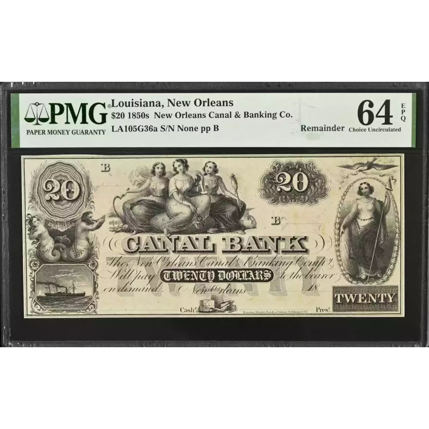 $20 1862 1st Series Defence Bond - Jefferson City, Missouri