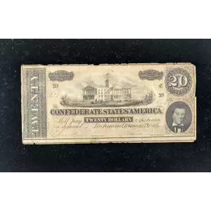 $20   Issues of the Confederate States of America CS-67