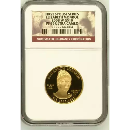 2008 ELIZABETH MONROE FIRST SPOUSE SERIES ULTRA CAMEO