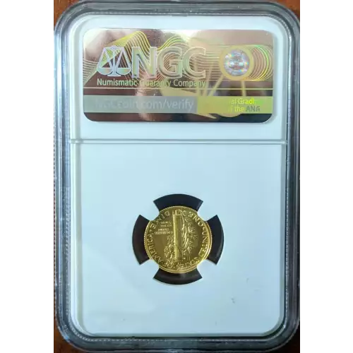 2016 Gold Mercury Dime