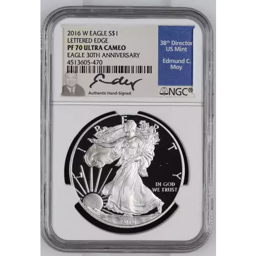 2016 W LETTERED EDGE-30TH ANNIV. EAGLE 30TH ANNIVERSARY ULTRA CAMEO (2)