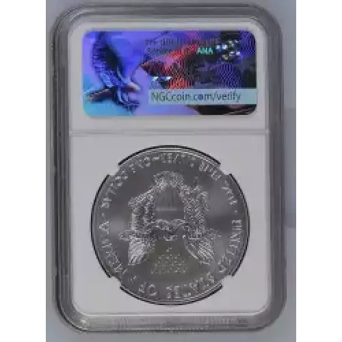 2017 W BURNISHED SILVER EAGLE FIRST DAY OF ISSUE 