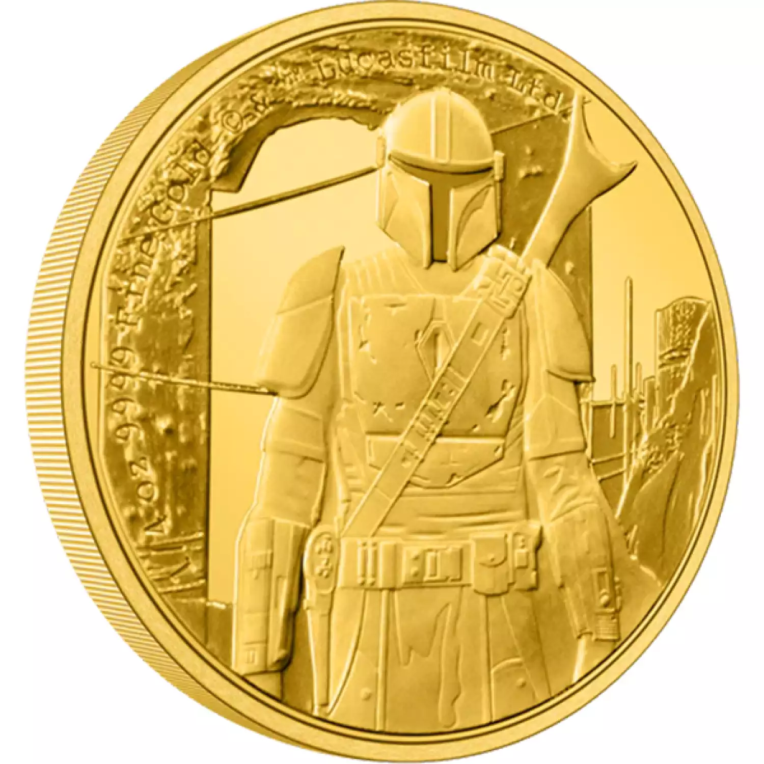 2021 1/4oz The Mandalorian Classic - The Mandalorian Gold Coin (2)
