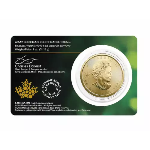 2023 1oz Canadian Gold Maple Leaf - Single Source Mine (6)