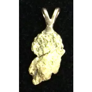 22k Yellow Gold Nugget Pendant weight: 1.30g / 1.19 