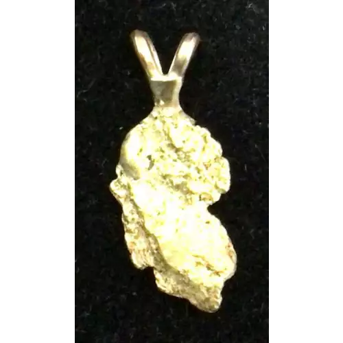 22k Yellow Gold Nugget Pendant weight: 1.30g / 1.19  (2)